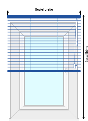 Montage vor der Fensternische