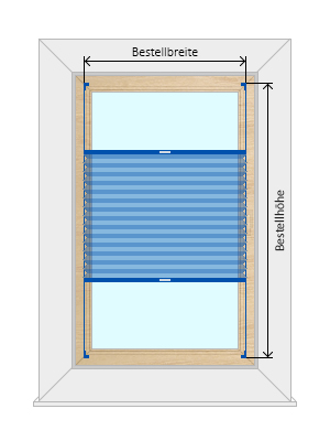 Plisseemontage auf den Fensterrahmen mit Befestigungswinkeln