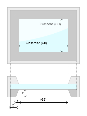 Allgemeine Hinweise - Plissee messen Glasleiste