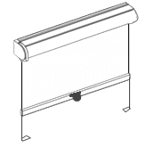 Basisrollo Rundkassette verspannt